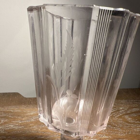 Antique CLEAR/tinted RIBBON by Adams & Co Stemware‎ - Picture 4 of 10